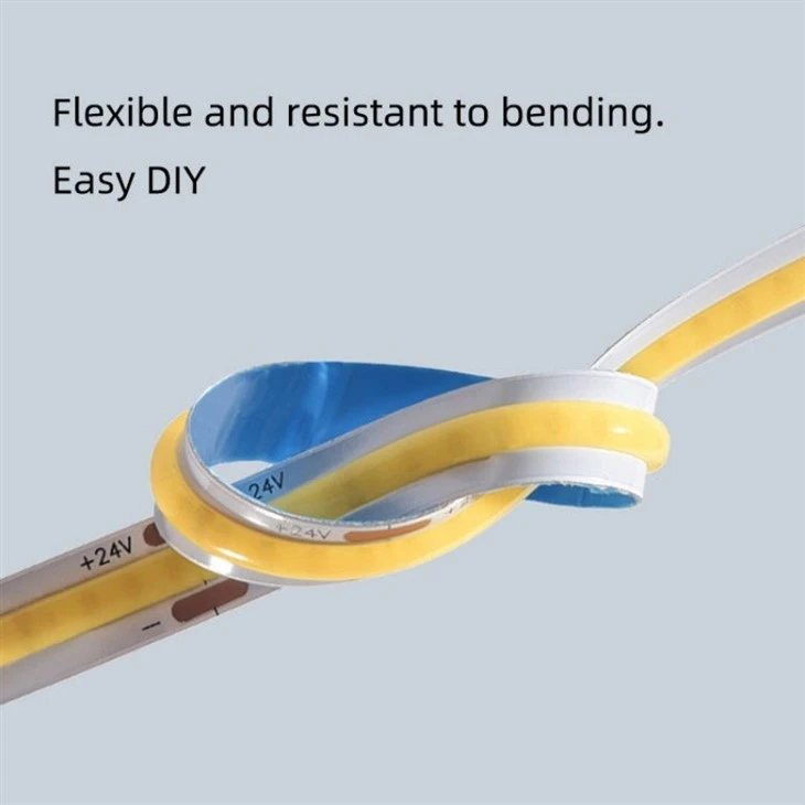 Brightness Dimmable 24v COB LED Strips Light factory