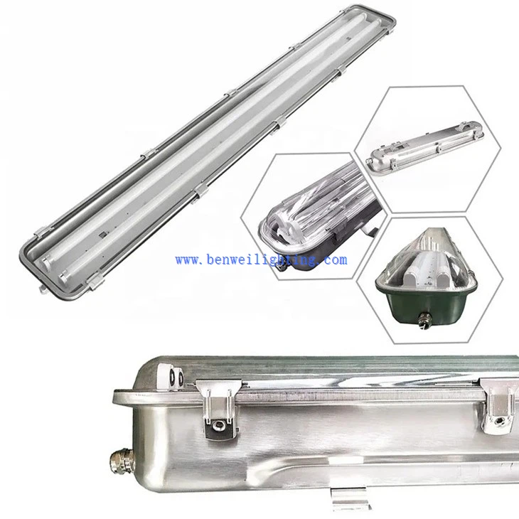 LED Tri-proof Light with double t8 led tube